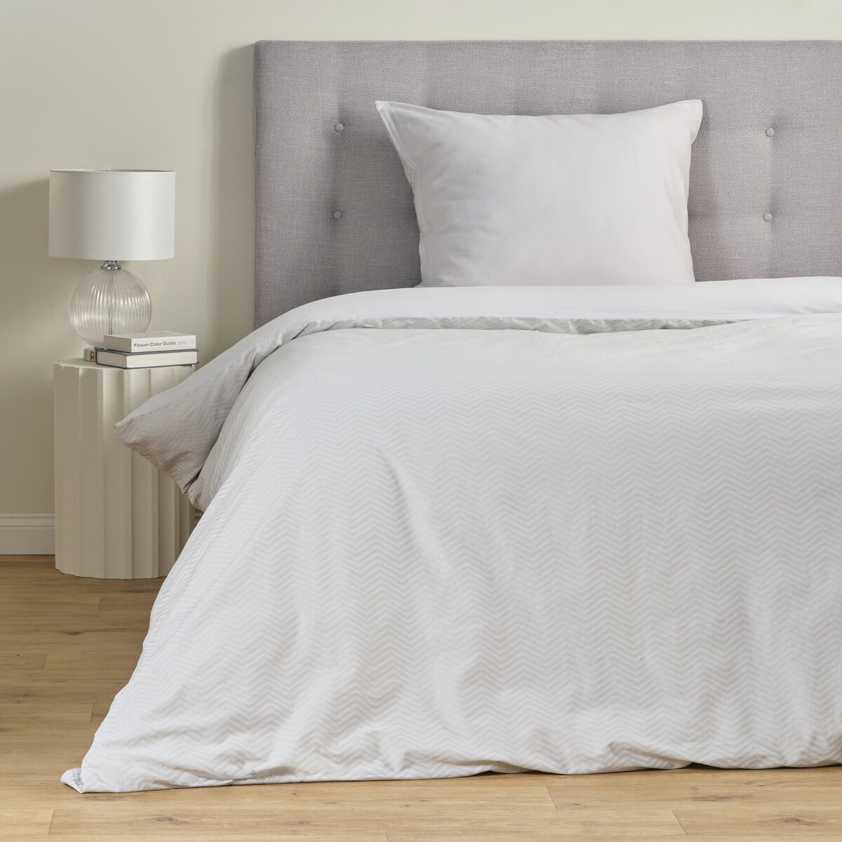 Pościel z bawełny satynowej Samjon 140x200 cm z motywem geometrycznym