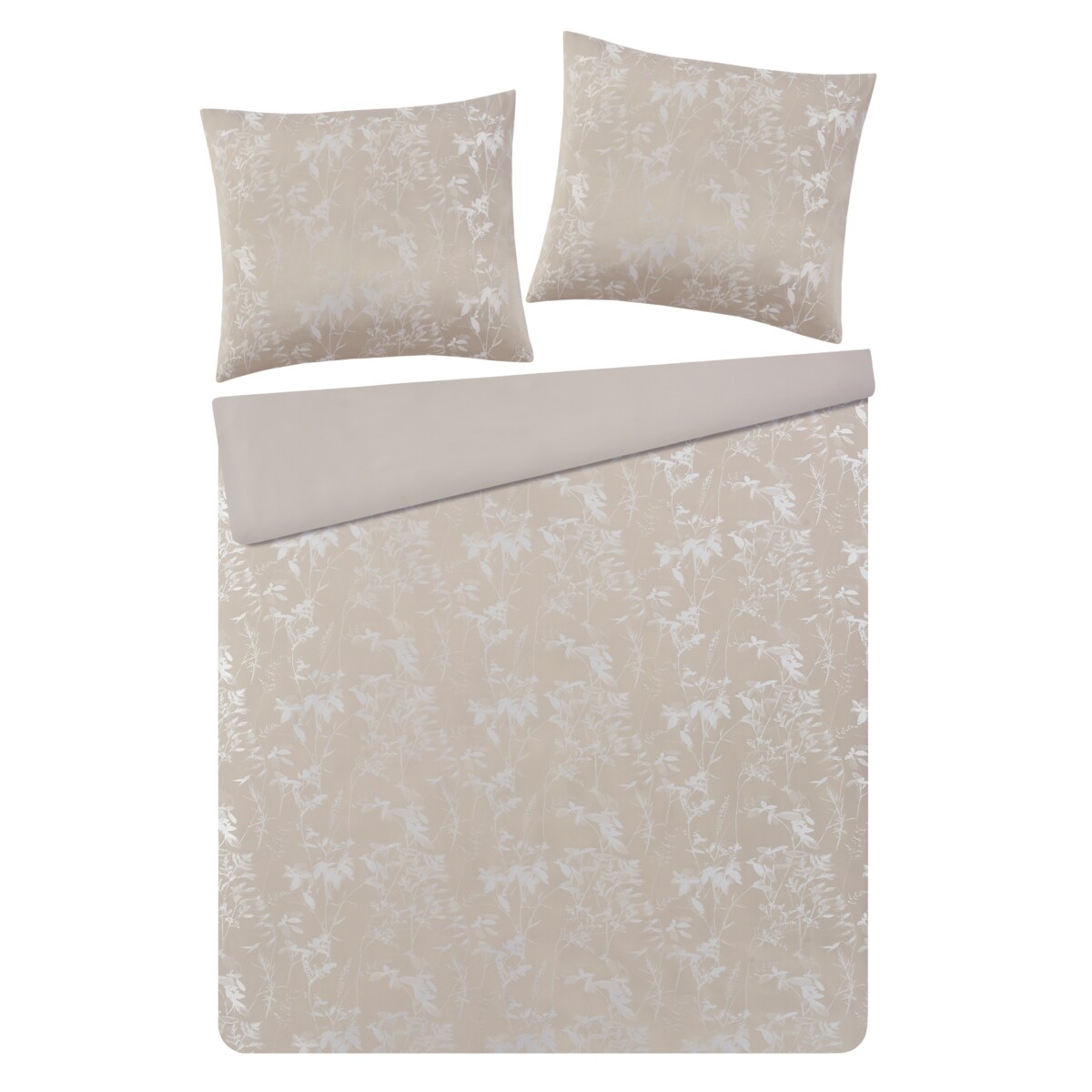 Pościel Żakardowa Leontia 200x220 cm z motywem roślinnym