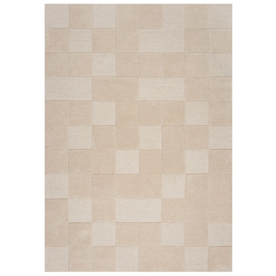 Dywan Wełniany Moderno Checkerboard Natural 120x170