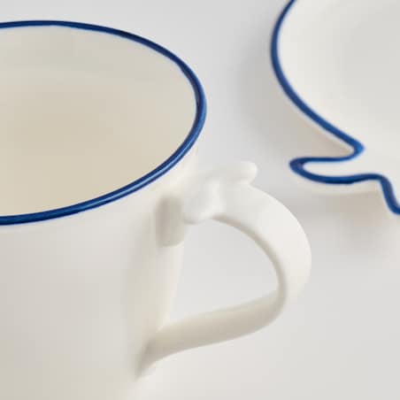 Filiżanka Ze Spodkiem Oceanik z motywem morskim