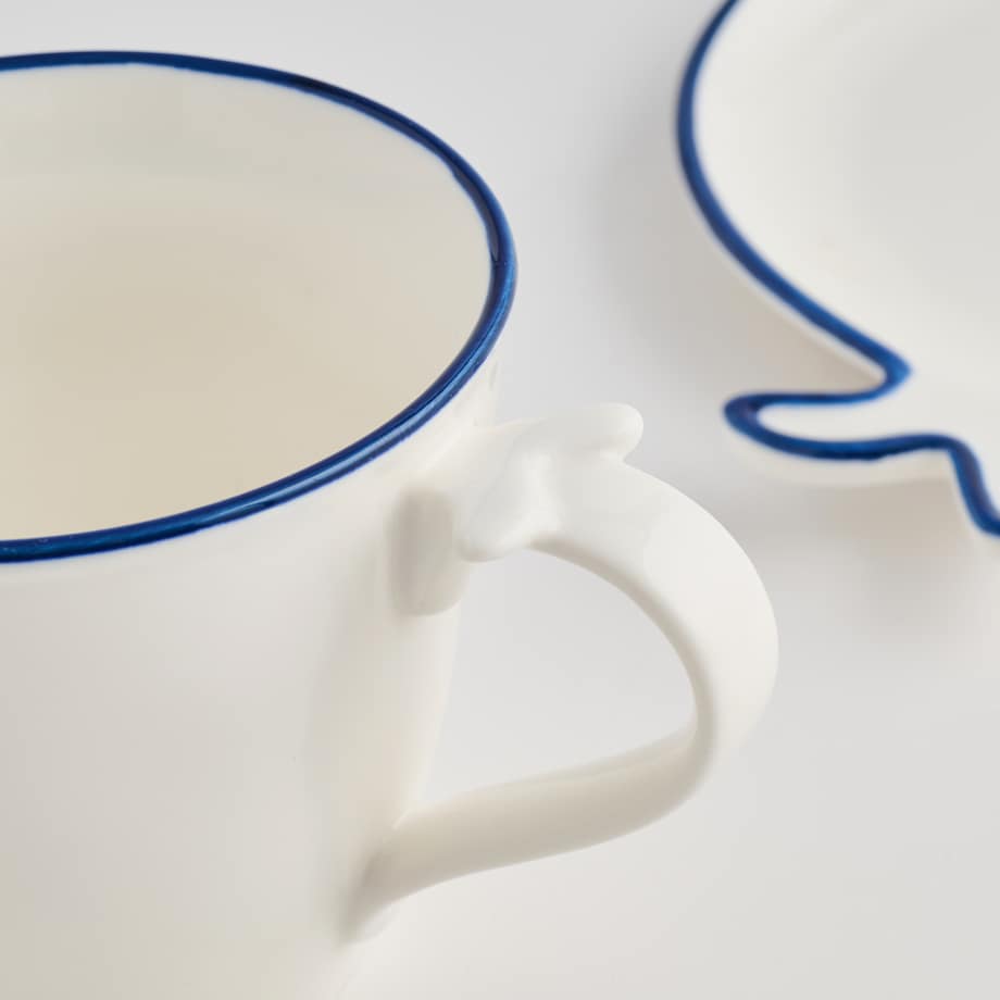 Filiżanka Ze Spodkiem Oceanik z motywem morskim