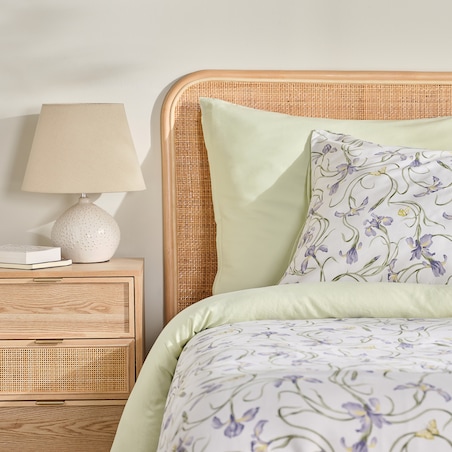 Pościel z bawełny satynowej Irisoni 160x200 cm z motywem kwiatowym