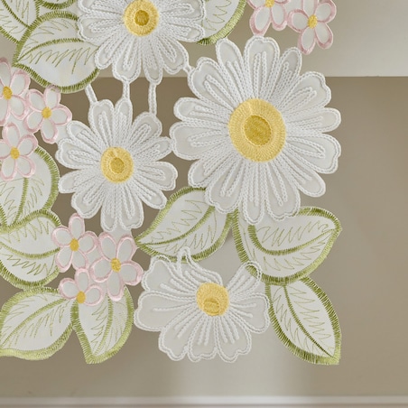 Bieżnik Haftowany Feris 35x174 cm z motywem kwiatowym