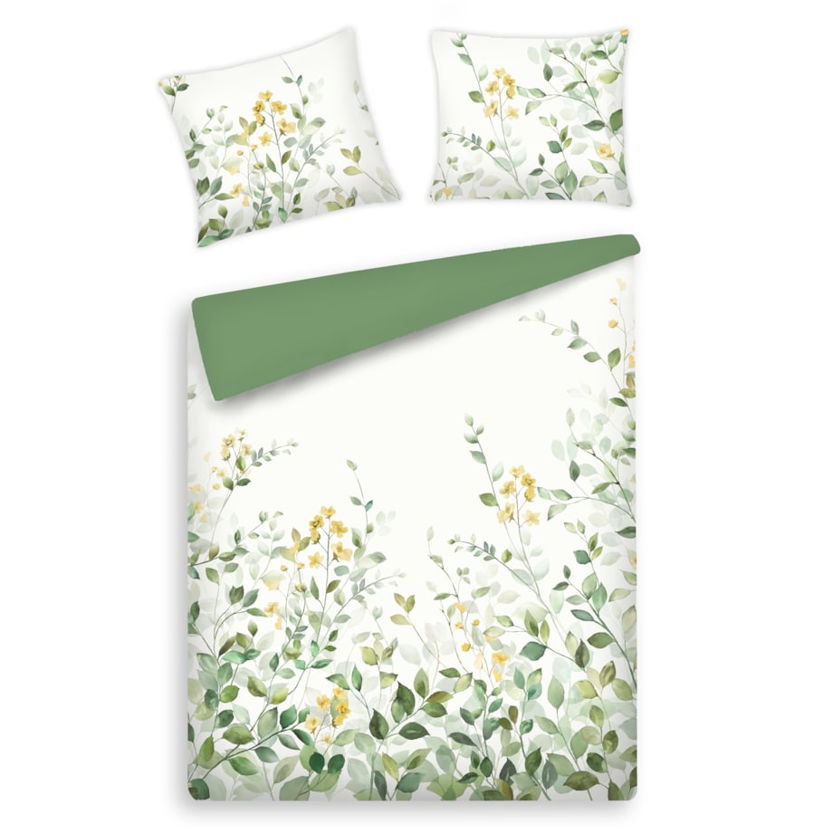 Pościel z bawełny satynowej Narcisa 160x200 cm