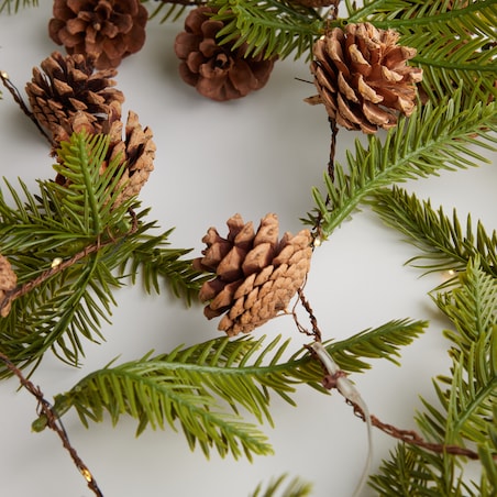 Girlanda LED Frej z motywem roślinnym