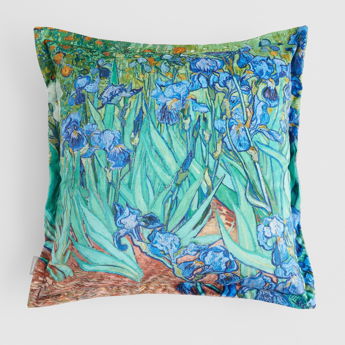 Poszewka z nadrukiem Irises 45x45 cm z motywem z obrazu Vincenta van Gogha