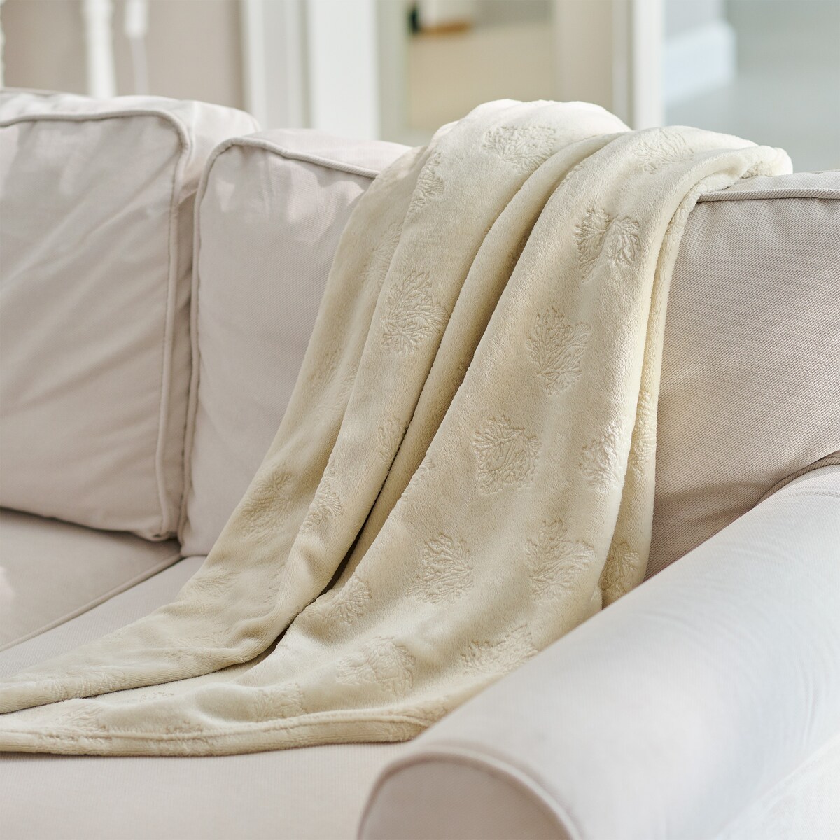 Koc Coralis 150x200 cm z motywem morskim