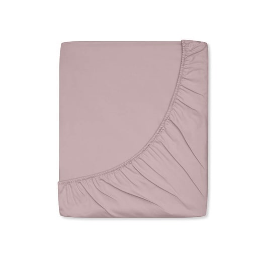 Prześcieradło satynowe z gumką dusty pink 200 x 200 cm