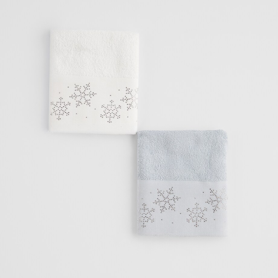 Komplet ręczników dekoracyjnych do twarzy lub rąk 2szt Snowelle 30x50 cm