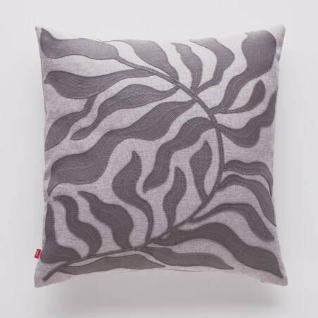 Poszewka Haftowana Kamea 45x45 cm z motywem roślinnym