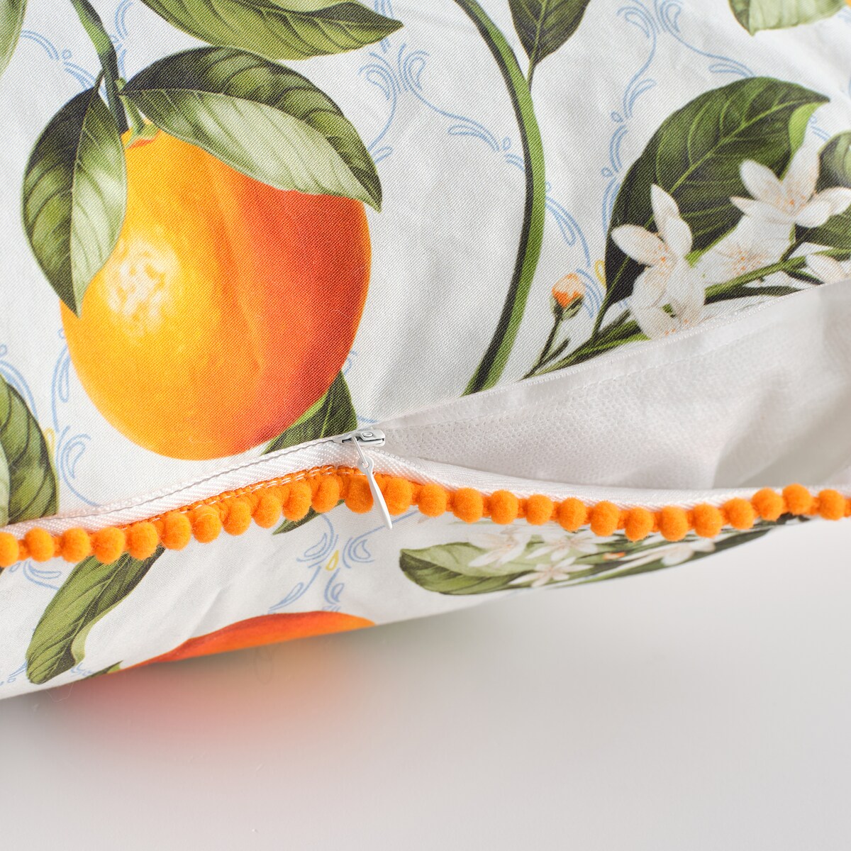 Poszewka z nadrukiem Orangio 45x45 cm z motywem owoców