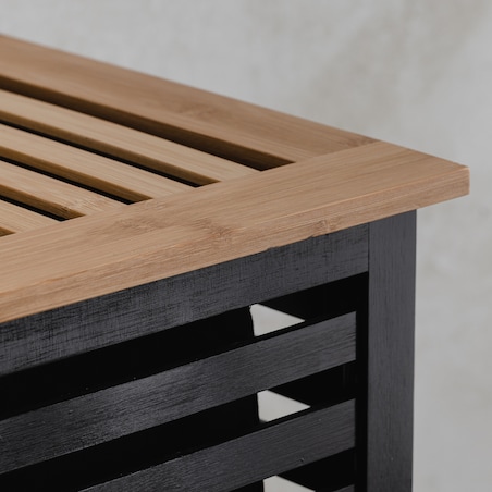 drewniany kosz na pranie woodello