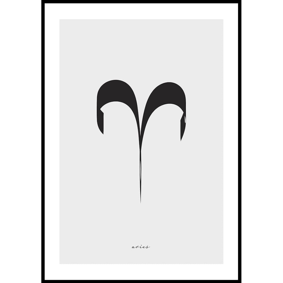 plakat znak zodiaku baran 30x40 cm