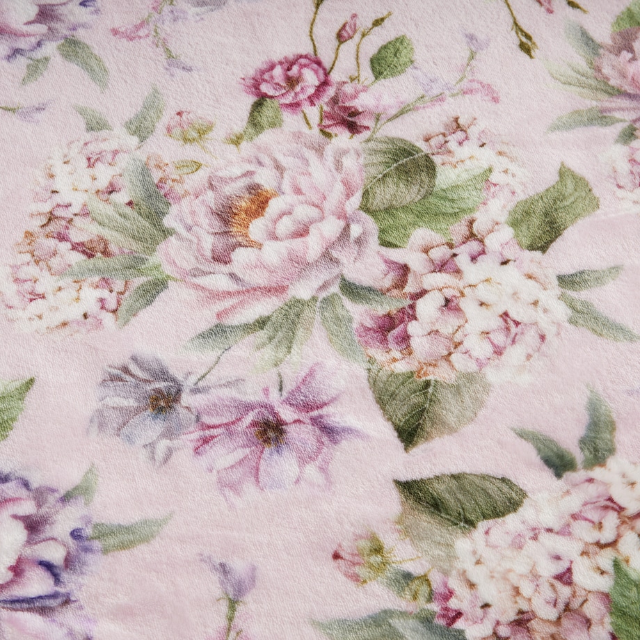 Drukowany koc Tensianis 150x200 cm z motywem kwiatowym