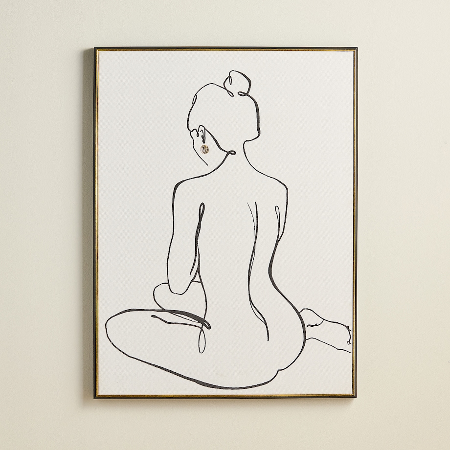 Obraz kobiety w ramie sublos 60x80