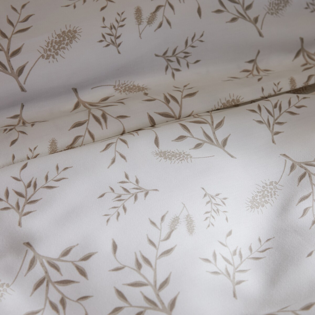 Pościel z bawełny satynowej Felicija 200x220 cm z motywem roślinnym