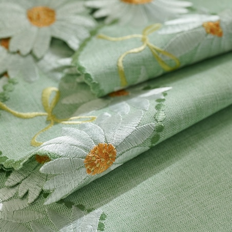 Bieżnik Haftowany Mintsy 35x174 cm z motywem kwiatowym