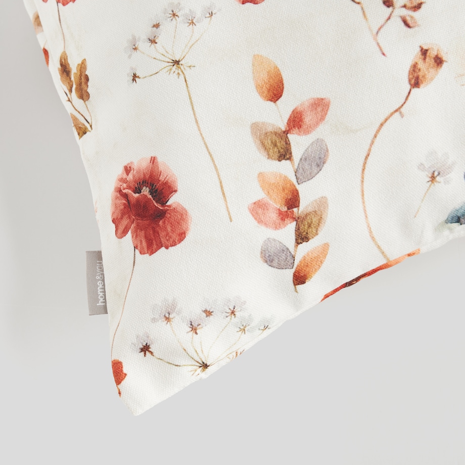 Poszewka Drukowana Lorea 45x45 cm z motywem kwiatowym