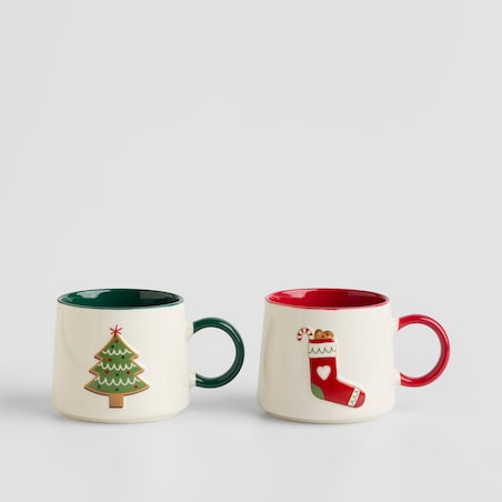 Kubek Ginnot z motywem choinki