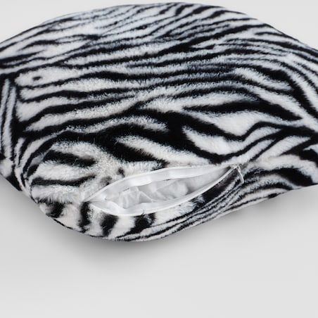 Poszewka Futrzana Zebrini 45x45 cm z motywem zwierzęcym
