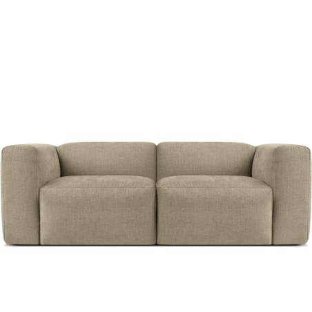 KONSIMO BUFFO 2-osobowa sofa z niezwykle miękkim i wygodnym siedziskiem, kolor piaskowy