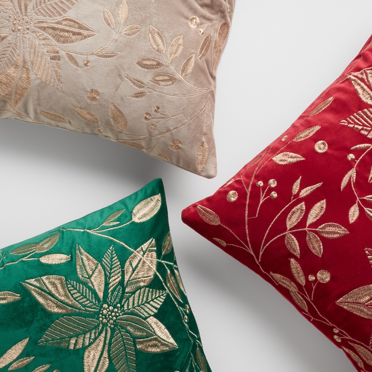 Poszewka Haftowana Petalina 45x45 cm z motywem gwiazdy betlejemskiej