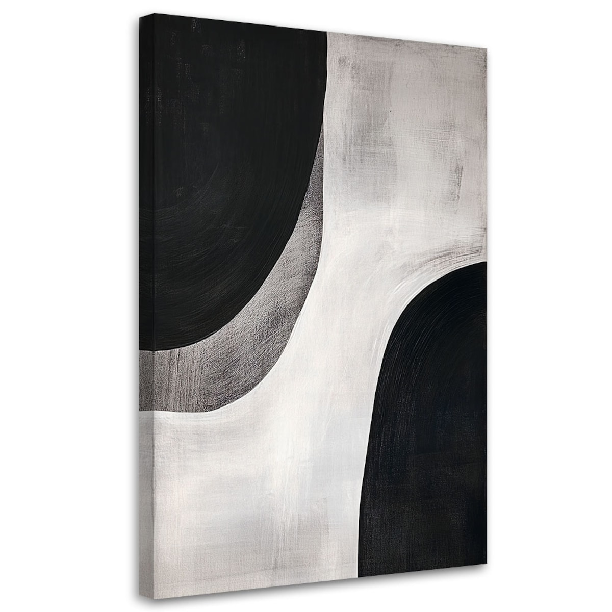 Feeby Obraz nowoczesny, Czarno Biała Abstrakcja Minimalizm 80x120 cm