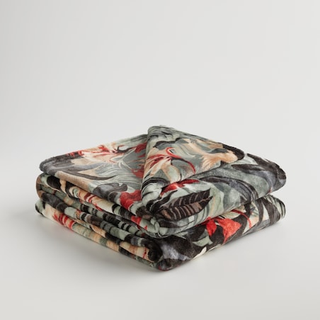 Koc Manuca 150x200 cm z motywem tropikalnym