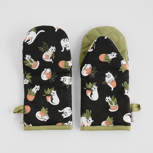 Komplet Rękawic Kuchennych Purrpot 14x30 cm