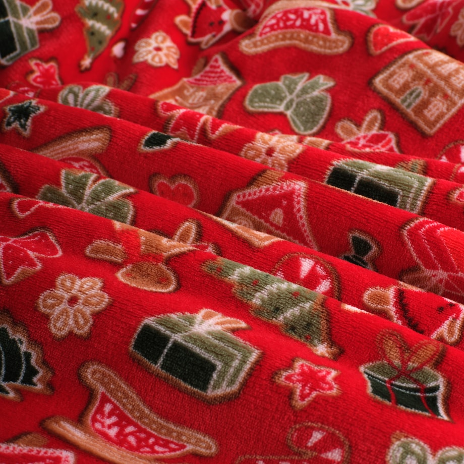 Ponczo Ginno z motywem piernika