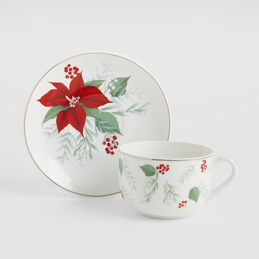 Filiżanka w opakowaniu prezentowym Poinsetta