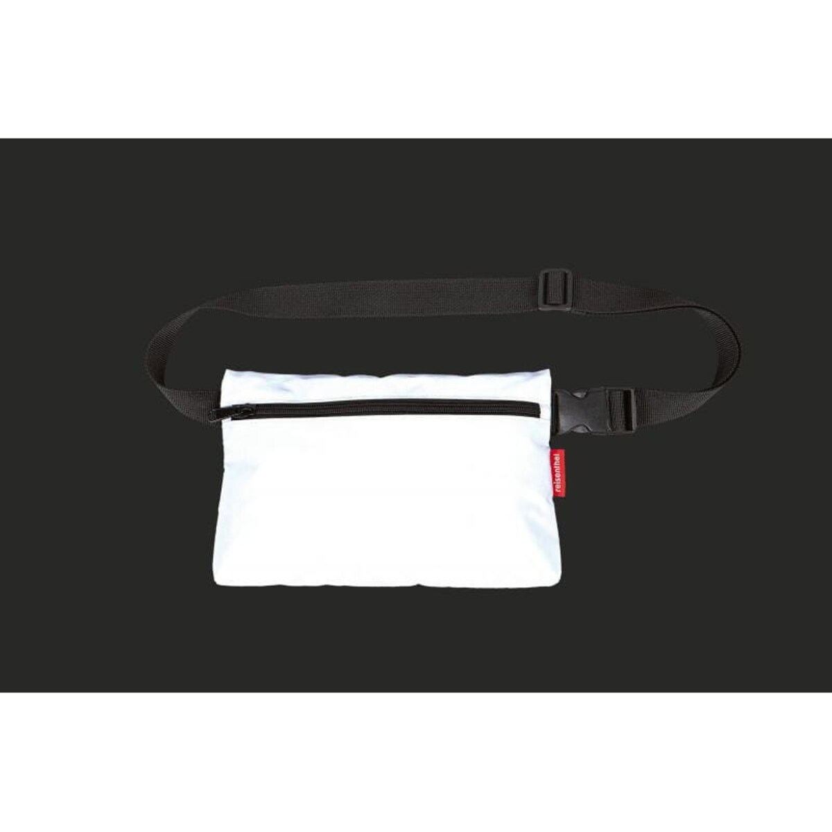 Odblaskowa nerka beltbag flat reflective, poliester, 2 l