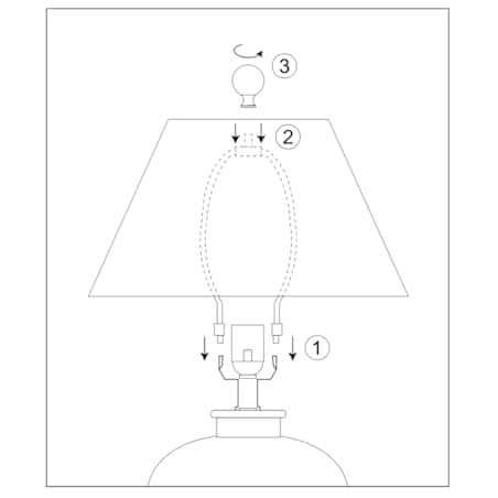 Lampa Stołowa Ze Szklaną Podstawą Flow