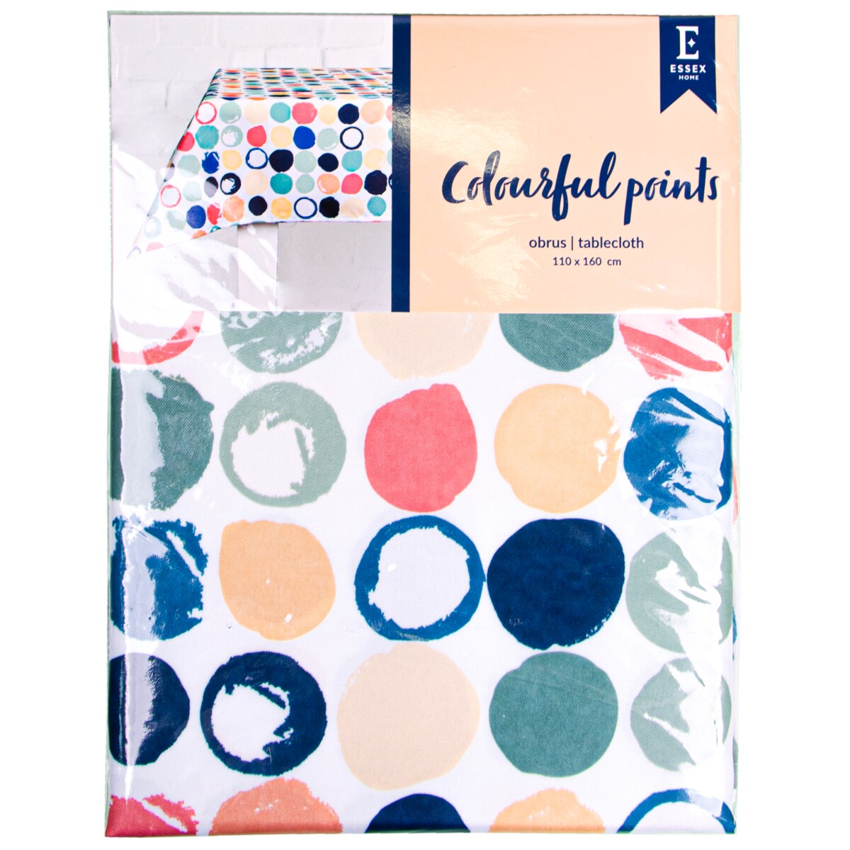 Obrus Drukowany Colourful points 110x160 cm