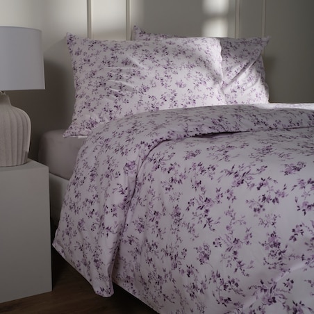 Pościel Bawełniana Fiorre 160x200 cm z motywem roślinnym