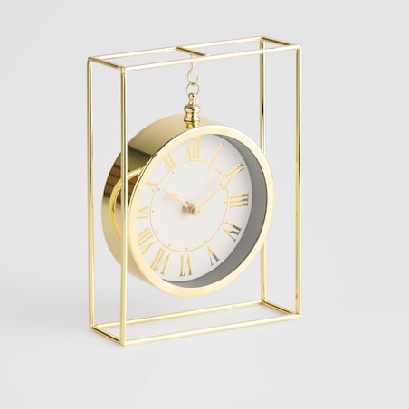 Zegar Stojący Luminis z motywem geometrycznym