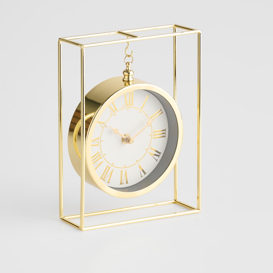 Zegar Stojący Luminis z motywem geometrycznym