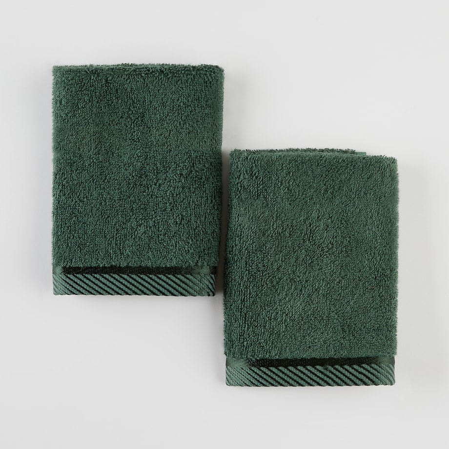 Komplet 2 szt. ręczników do twarzy lub do rąk Bambo 30x30 cm