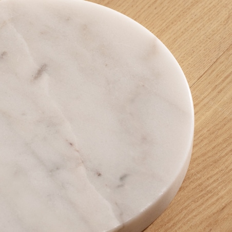 Lampa podłogowa z marmurową podstawą Ivory