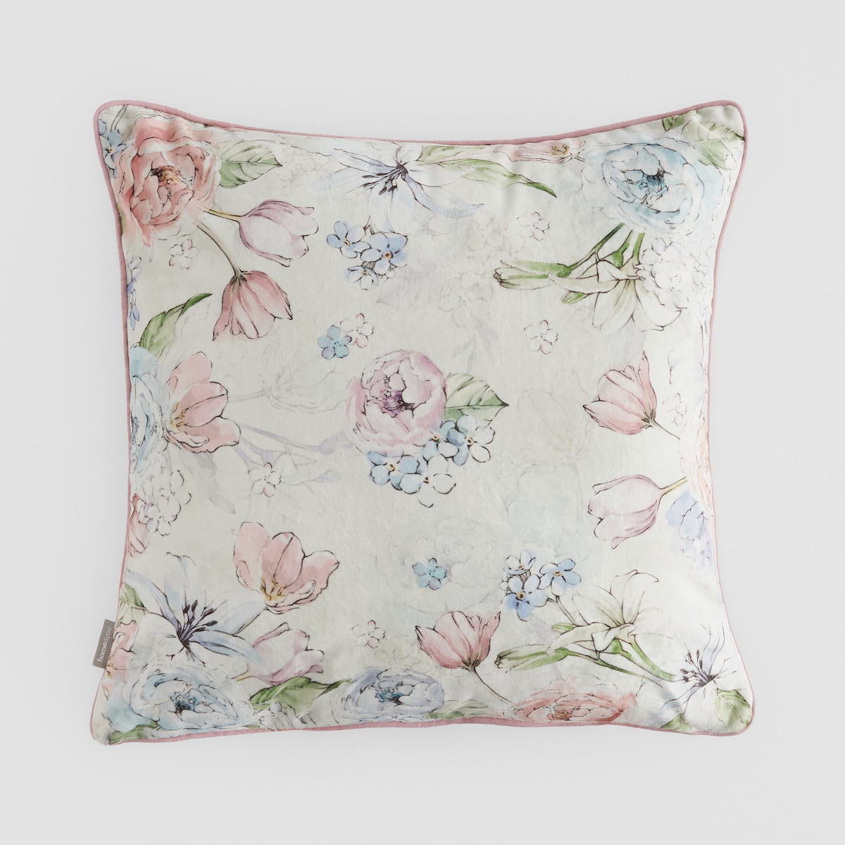 Poszewka z nadrukiem Belleoni 45x45 cm z motywem kwiatowym