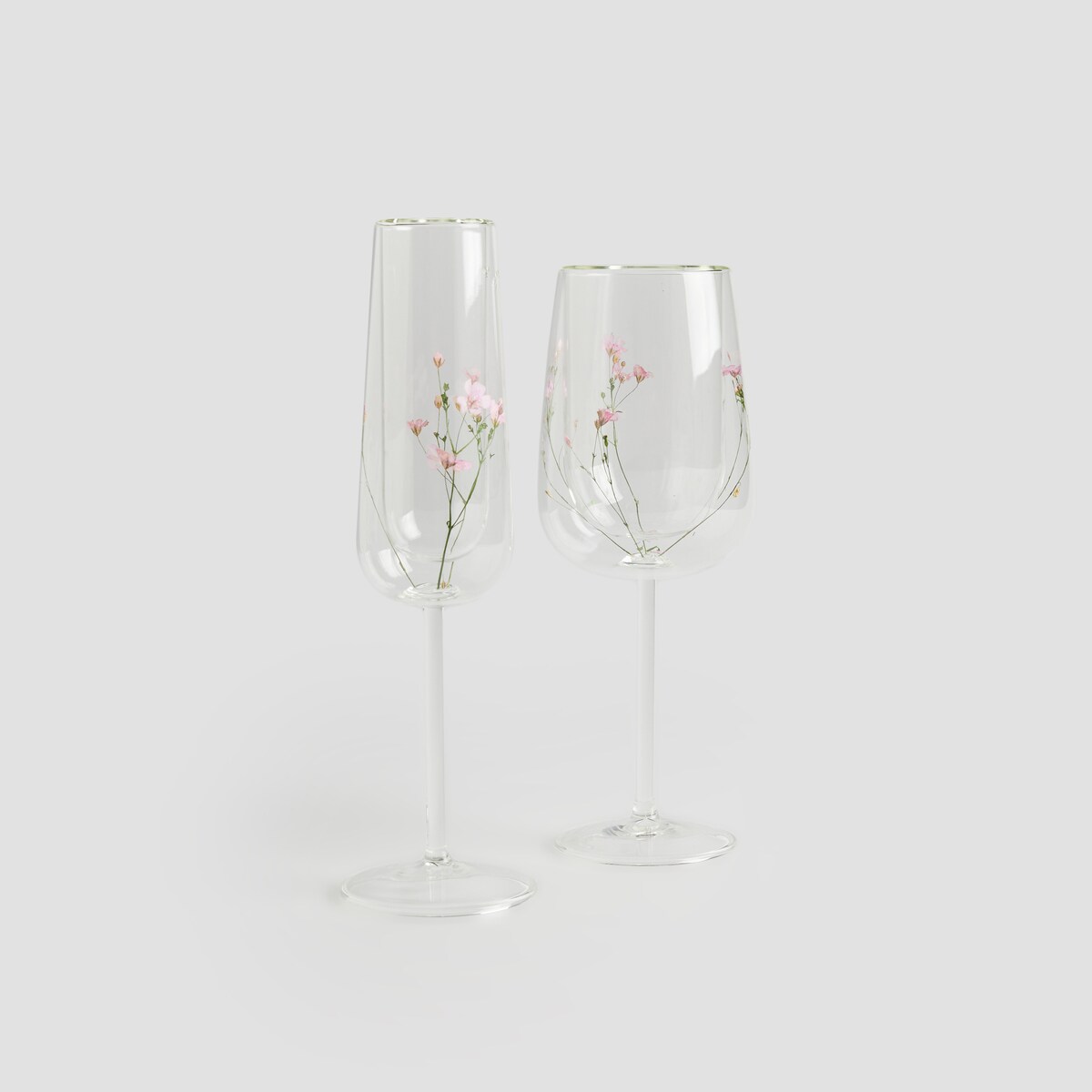 Kieliszek Do Szampana Florreta z motywem kwiatowym