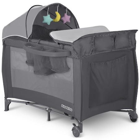 Łóżeczko turystyczne dla dziecka składane podróżne kojec Ricokids + materac + torba