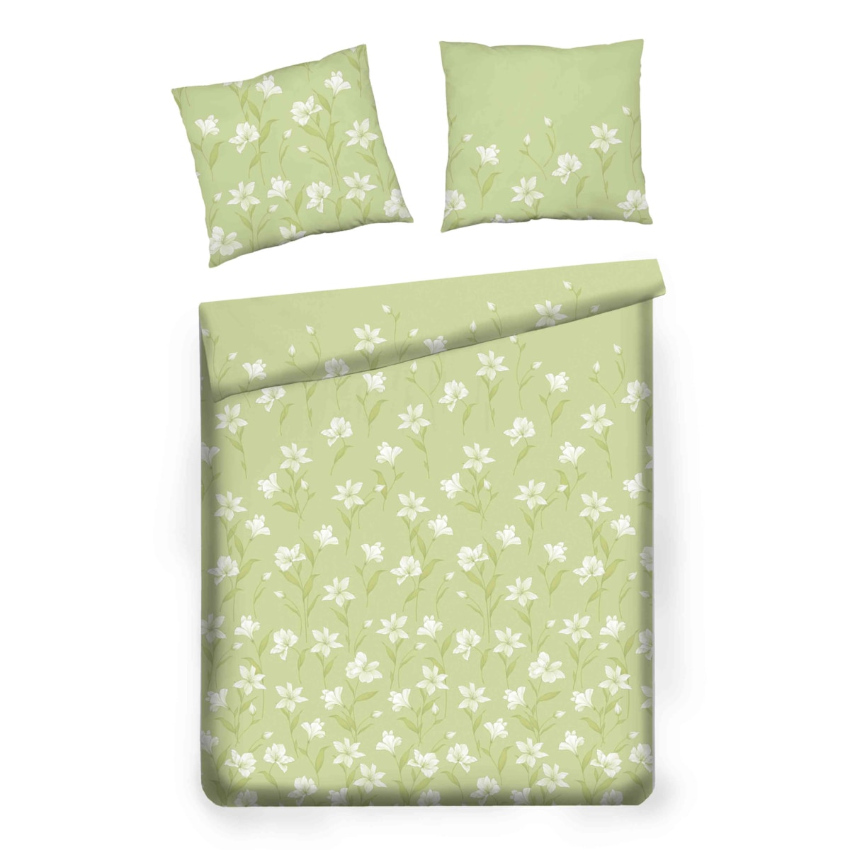 Pościel z bawełny satynowej Senito 160x200 cm z motywem kwiatowym