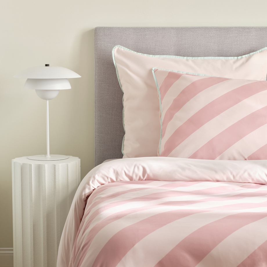 Pościel z mikrofibry z lamówką Pasiu 200x220 cm w paski