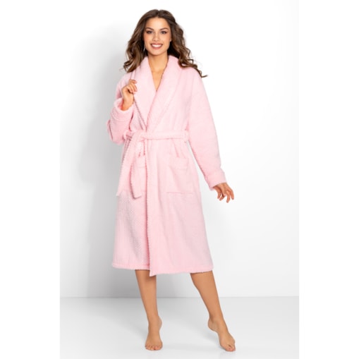 Szlafrok Rosie Long Pink, S