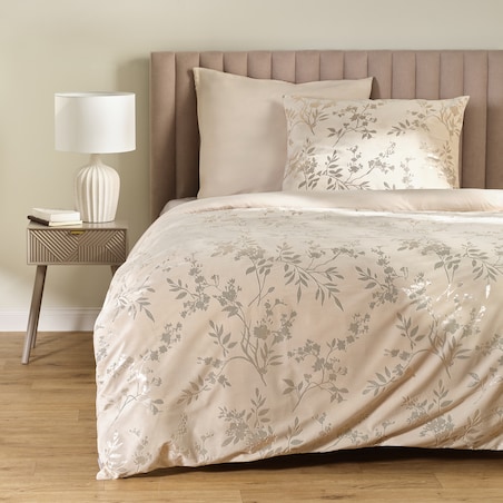 Pościel welwetowa ze złotym nadrukiem Pansema 160x200 cm z motywem postaci