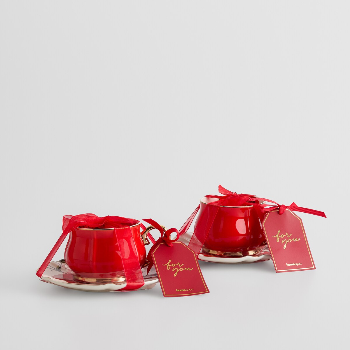 Filiżanka w opakowaniu prezentowym Rosellina z motywem kwiatowym