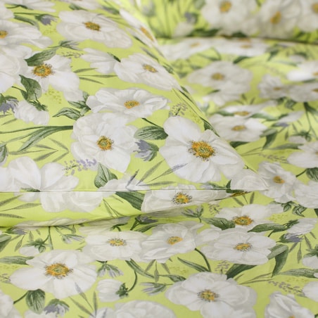 Pościel z bawełny satynowej Emeris 160x200 cm z motywem kwiatowym