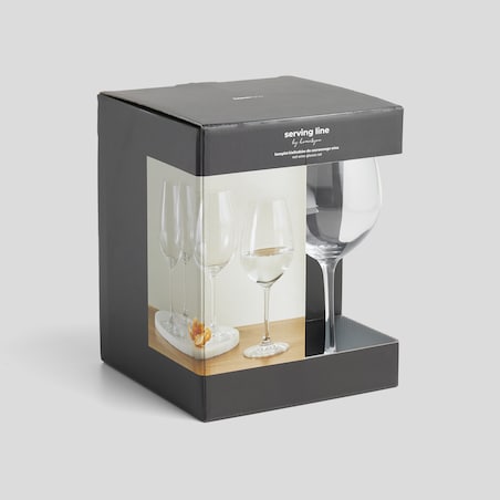 Komplet 4 kieliszków do wina ze szkła kryształowego