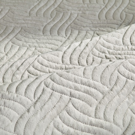 Jednokolorowa narzuta na łóżko z wytłoczonym wzorem Bessaria 200x220 cm